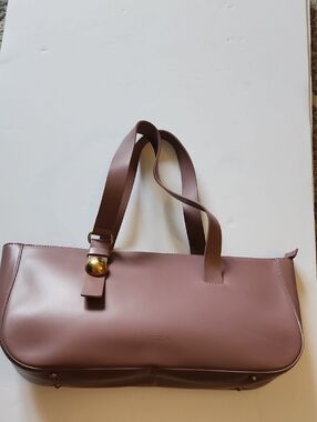 Furla Sfera Mauve Soft Shoulder Bag.